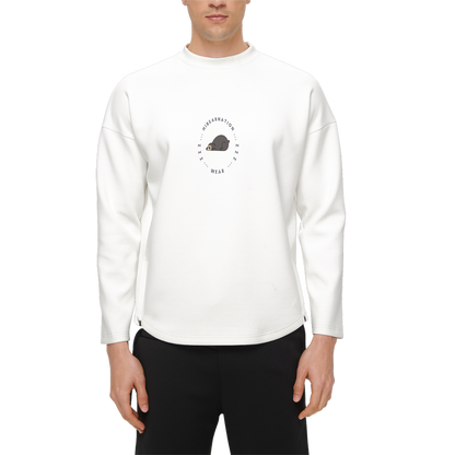 Men's Crewneck Sweatshirt-Techno Scuba Knit