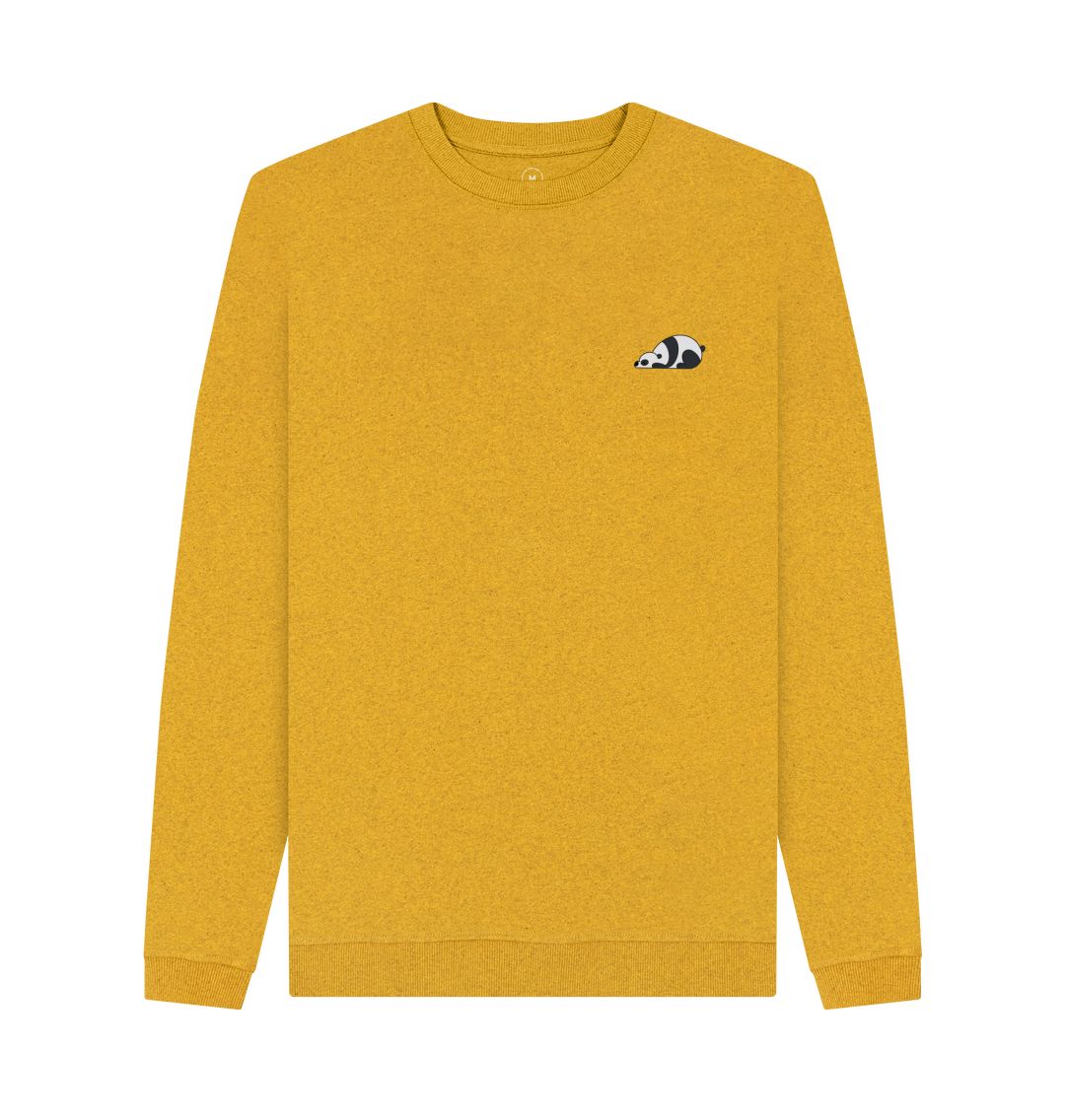 Sunflower Yellow Panda Remill Men's Sweater