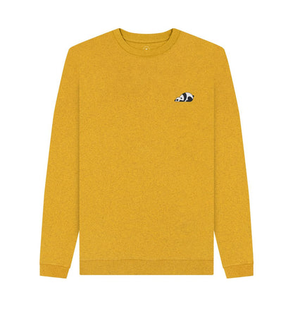 Sunflower Yellow Panda Remill Men's Sweater