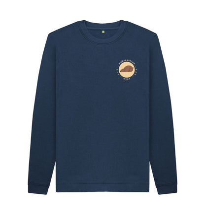 Navy Blue Grizzly Crew Neck Sweater LF