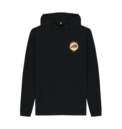 Black Printed Hoody Front