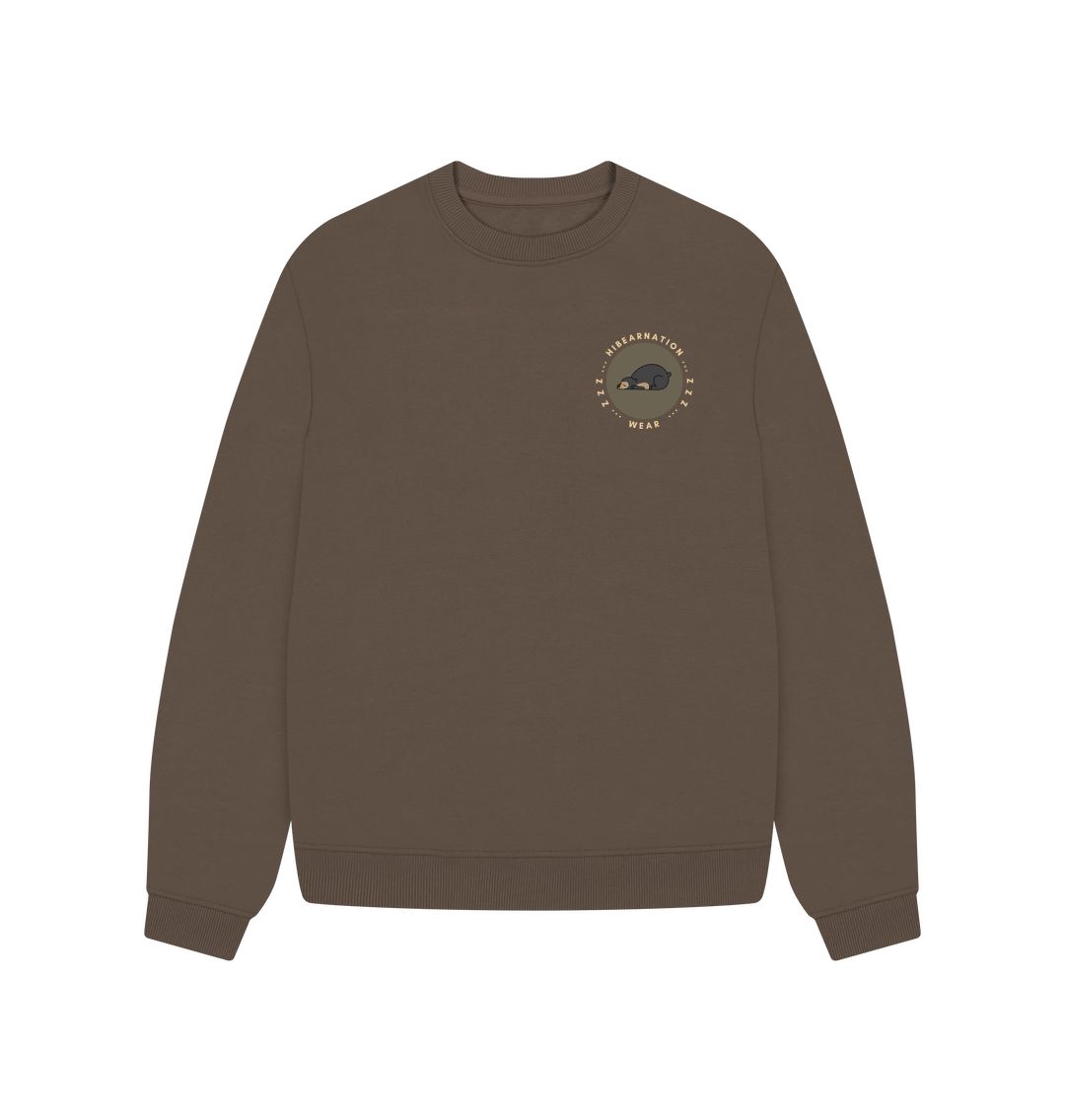 Chocolate Women's Oversized Sun Bear Sweater