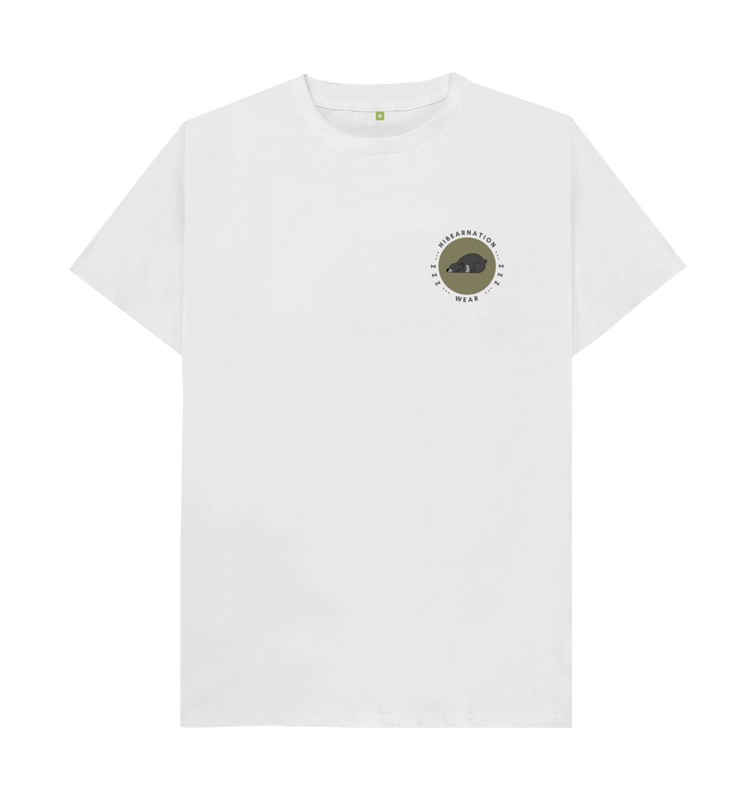 White Sloth Basic Men's T-Shirt DF