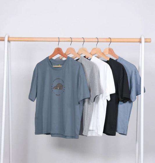 Moon Bear Takin' a Snooze on a Boxy Tee