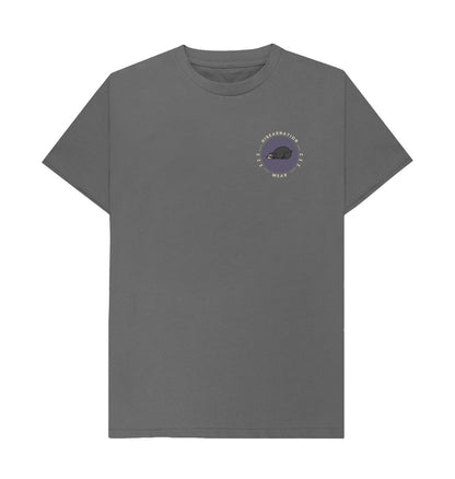 Slate Grey Spectacled Basic T-Shirt LF